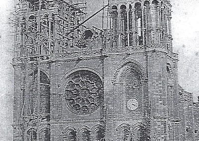 Restauration de la tour nord collegiale-mantes78